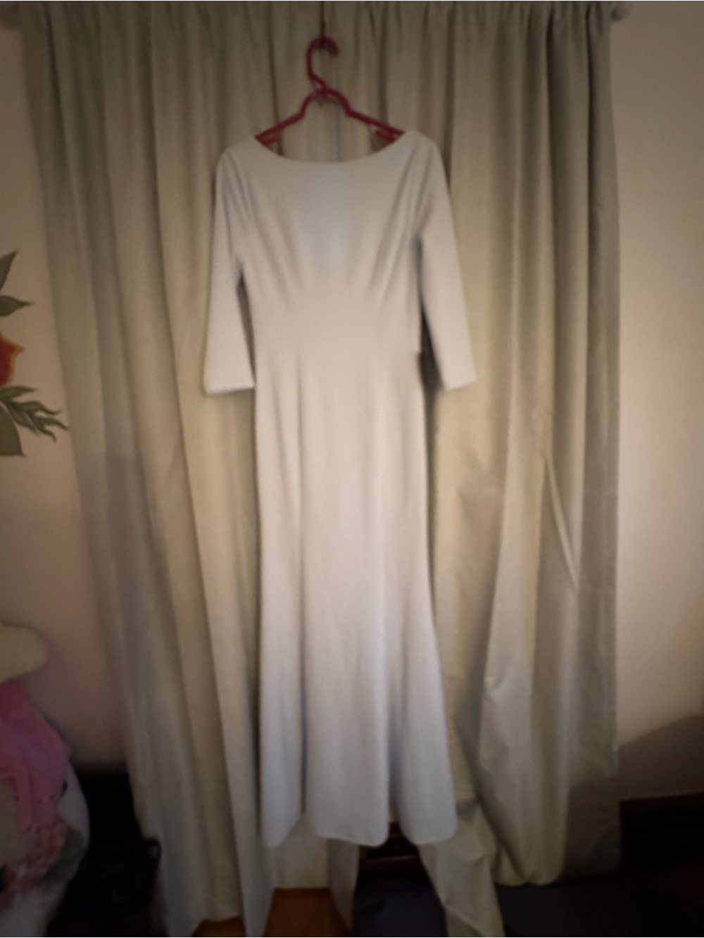Lulu's Pale Blue Long-Sleeve Boatneck Maxi Dress